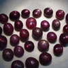 29 pcs - 100 Percent Natural - Star RUBY - Gorgeous Dark Red Colour Oval Cabochon Every Pcs Have 6 star Line size 5x6 - 7x9 mm